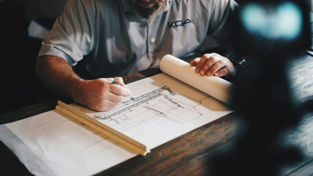 Architekturzeichnung und Planprüfung
